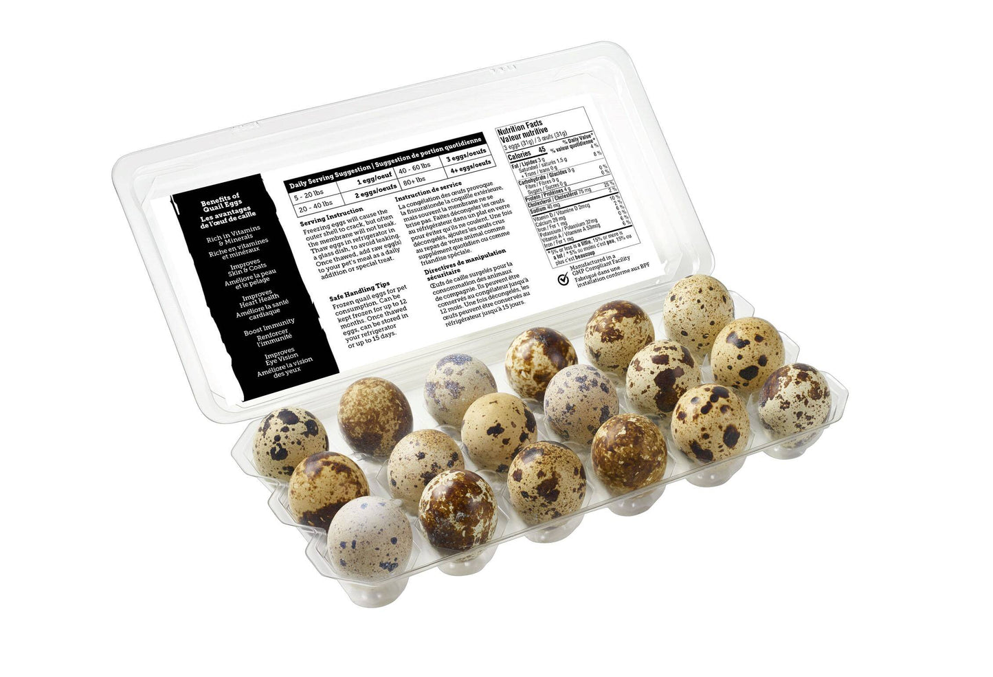 Healthy Paws Quail Eggs (18 carton)