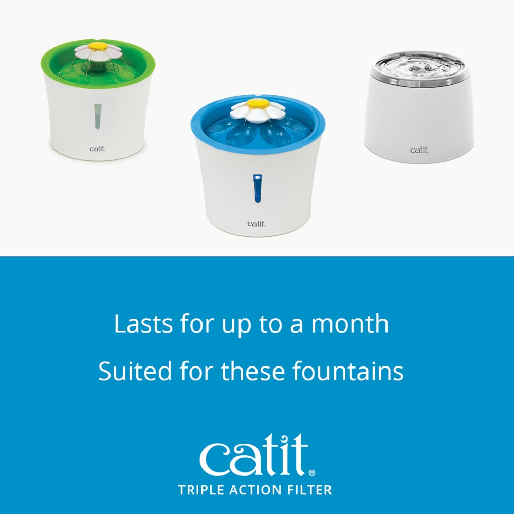 Catit - Triple Action Fountain Filter - 1 Pack