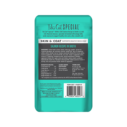 Tiki Cat® Special™ SKIN & COAT Salmon Recipe in Broth 2.4 oz