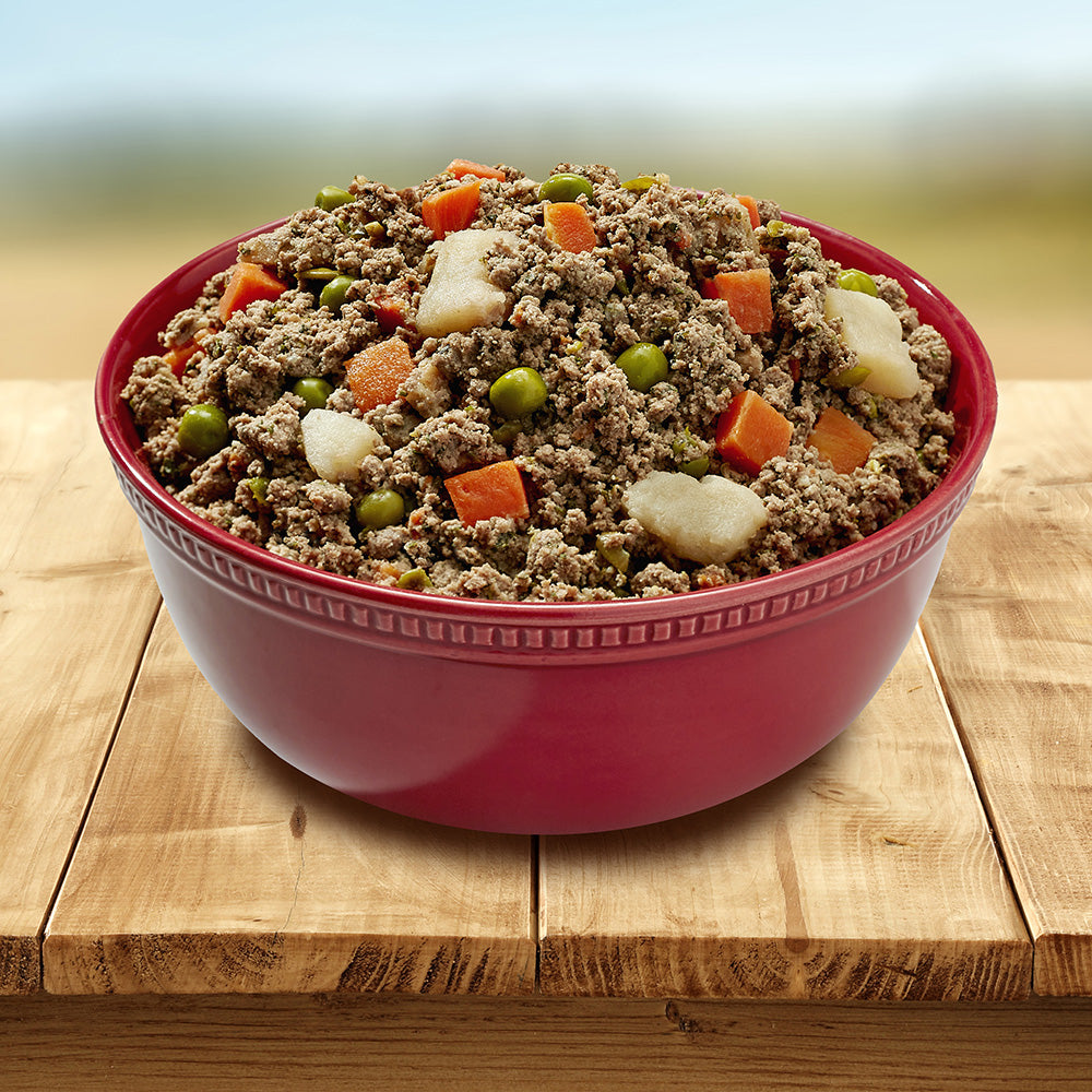 Bonnihill FARMS™ BEEFiBOWLS™ Beef Recipe Frozen Dog Food 3 x 1-lb Pouch