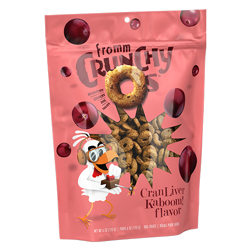 Fromm Crunchy O's CranLiver Kaboom! Flavor Dog Treats 6-oz bag