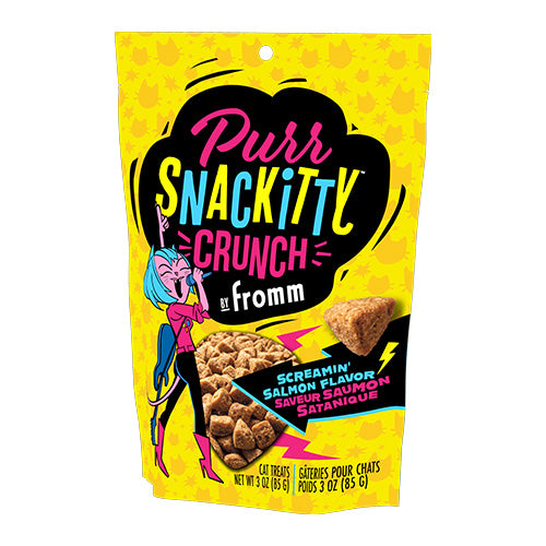 Fromm PurrSnacKitty Crunch Screamin' Salmon Flavor Cat Treats 3-oz bag