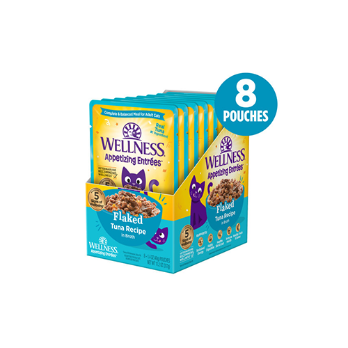 Wellness® Appetizing Entrées™ Flaked Tuna Recipe in Broth Wet Cat Food, 1.4-oz