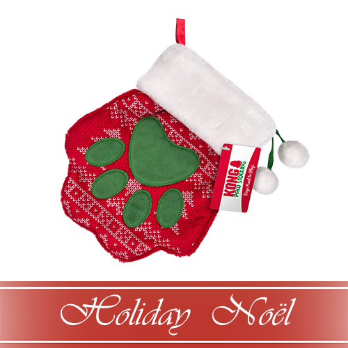 KONG® HOLIDAY Stocking Paw Large for Dogs and Cats