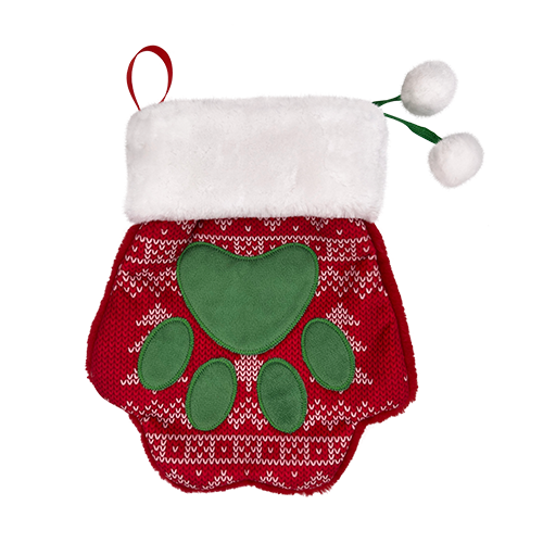 KONG HOLIDAY Stocking Paw Large for Dogs and Cats