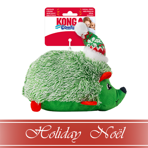 KONG® HOLIDAY Comfort HedgeHug Assorted Dog Toy, Medium