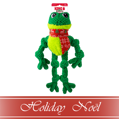 KONG® HOLIDAY Knots Frog Large/X-Large Dog Toy