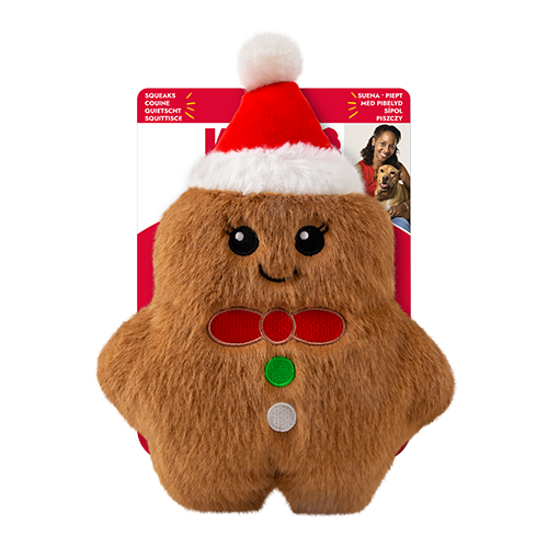 KONG® HOLIDAY Snuzzles Gingerbread Man, Medium