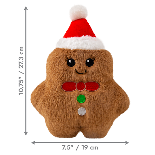 KONG HOLIDAY Snuzzles Gingerbread Man, Medium