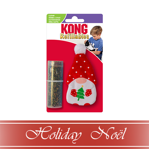 KONG HOLIDAY Refillables Gnome Cat Toy