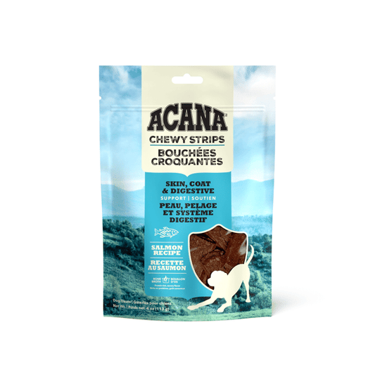 ACANA Chewy Strips Dog Treats Salmon Recipe, 113-g