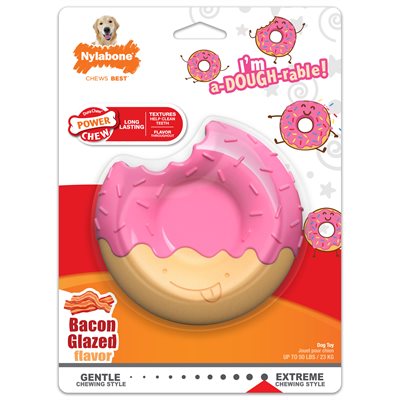 Nylabone Power Chew Donut Bacon Glazed Large / Giant