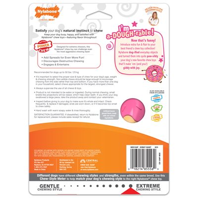 Nylabone Power Chew Donut Bacon Glazed Large / Giant