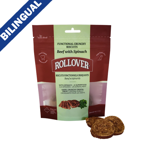 Rollover© Functional Crunchy Biscuits, Beef with Spinach, 250-gm