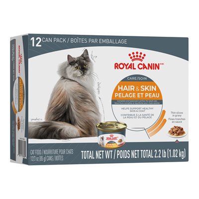 Royal Canin Hair & Skin Care Thin Slices in Gravy Cat Food 12 x 3-oz Bowmanville Ontario
