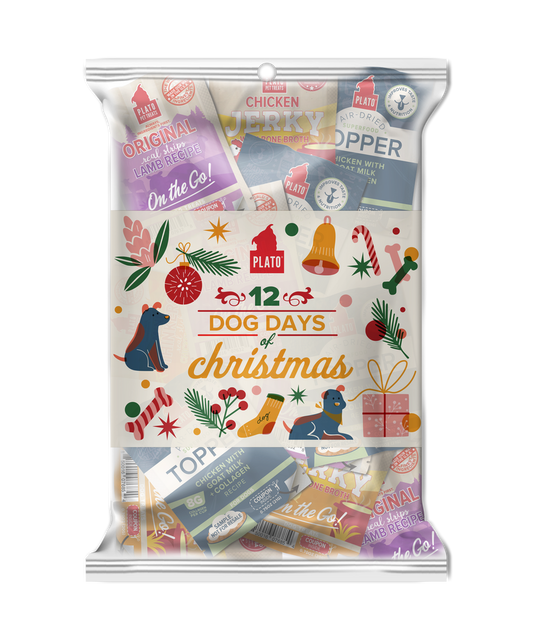 Plato Pet Treats Holiday 12 Dog Days of Christmas, 12 Count