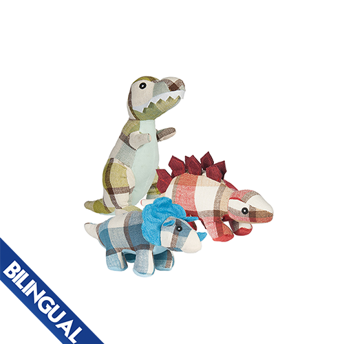 Multipet® Plaidosaurs Dog Toy (Assorted)