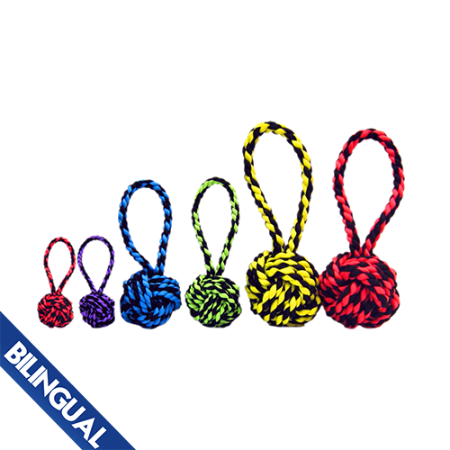 Multipet™ Nuts for Knots™ With Tug Dog Toy, 4"