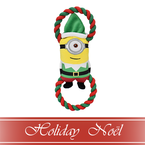 Multipet® HOLIDAY Minions® Stuart the Elf Tug Toy 10.5" Dog Toy