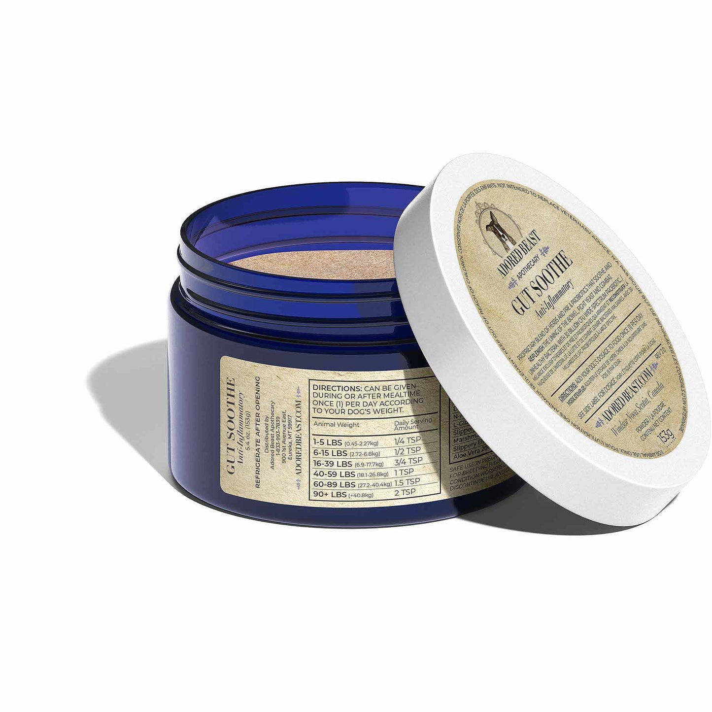Adored Beast Apothecary: Canine Gut Soothe, 153-g