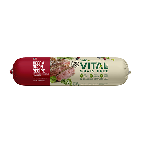 Fresh Pet® Vital® Grain Free Beef & Bison Fresh Dog Food, 1-lb
