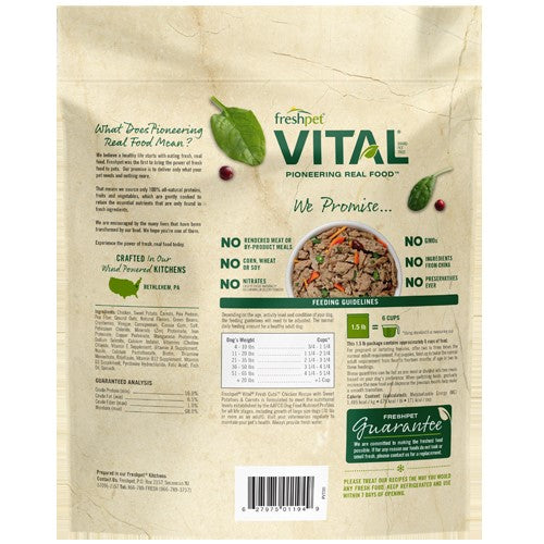 Fresh Pet Fresh Cuts Chicken Recipe Fresh Dog Food, 1.5-lb