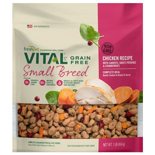 Fresh Pet® Vital® Grain Free Small Breed Chicken Recipe Fresh Dog Dog, 1-lb