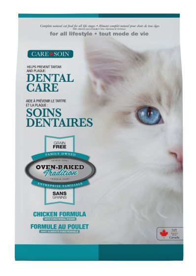 Oven-Baked Tradition Dental Care All Life Style Grain Free Chicken Cat, 10-lb