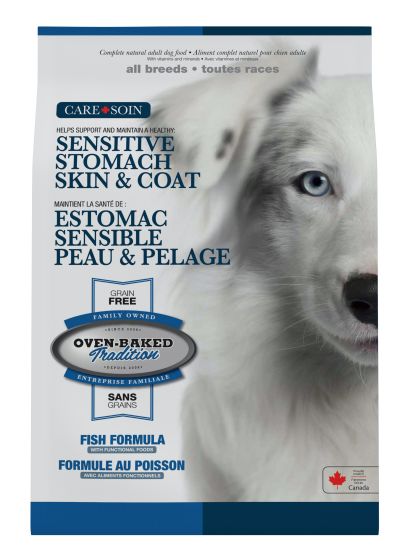 Oven-Baked Tradition All Breeds Skin & Stomach Adult Grain Free Fish Dog, 20-lb