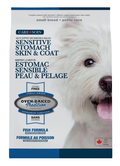 Oven-Baked Tradition Small Breeds Skin & Stomach Adult Grain Free Fish Dog, 10-lb