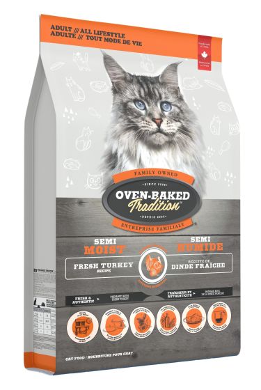 Oven-Baked Tradition Adult Semi Moist Turkey Cat 3lb