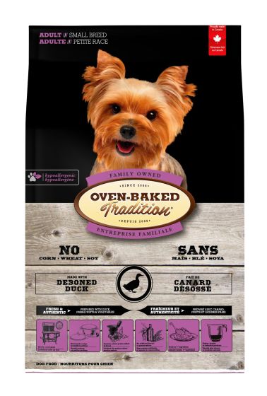 Oven-Baked Tradition Hypoallergenic Small Breed Adult Duck Dry Dog Food 4-lb Orono Ontario