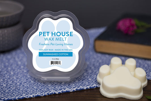 Pet House Year Round Wax Melts, Sunwashed Cotton, 3-oz