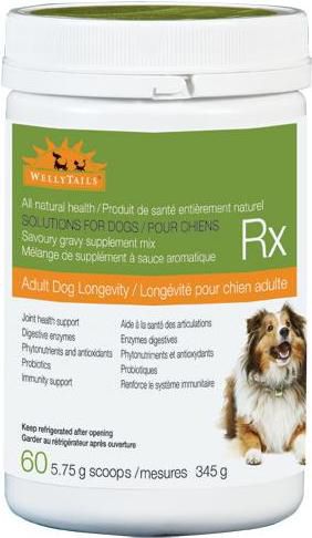 Wellytails Adult Dog Longevity Rx Dog 345g