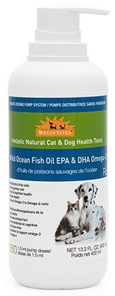 Wellytails Wild Ocean Fish Oil for Cat and Dog, 400ml