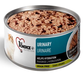 1st Choice Adult Urinary Health Chicken Canned Stew Cat, 156-g