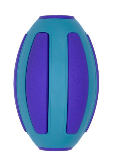 Bud'Z Rubber Astro Football Blue Dog, 4in