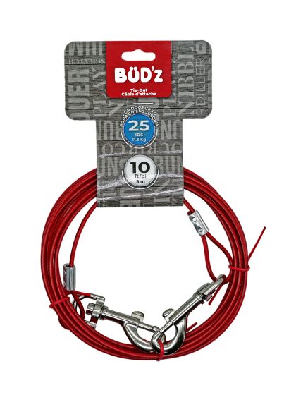 Bud'z 10ft Tie Out (Up to 25lbs)