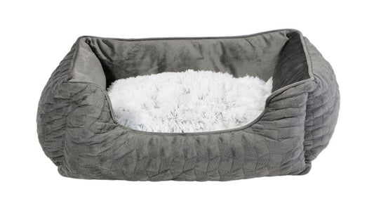Bud'z - Cuddler Dog Bed - Cosmos - Medium - Grey - 60x50x20cm