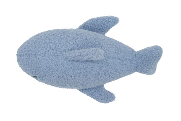 Bud'Z Plush Dog Toy - Compact Shark, 9-in