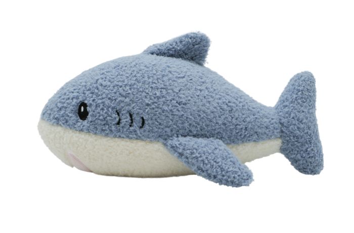 Bud'Z Plush Dog Toy - Compact Shark, 9-in