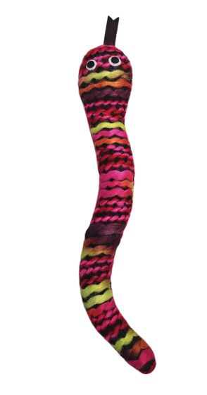 Bud'Z Cat Toy - Multicolour Wool Snake, 9in