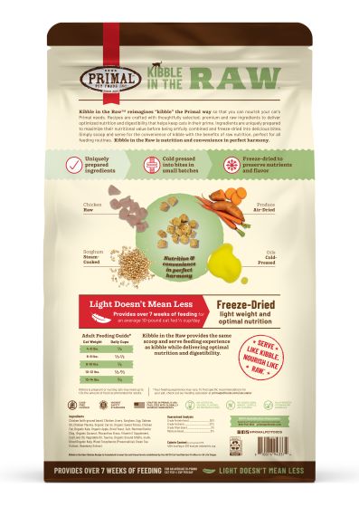 Primal Kibble In The Raw Chicken Recipe Cat, 4-lb