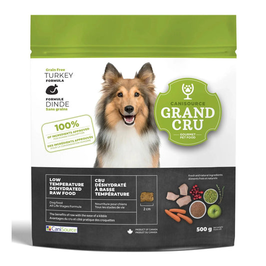 CaniSource Grand Cru Turkey Formula Grain-Free Dehydrated Dog Food, 500-gr