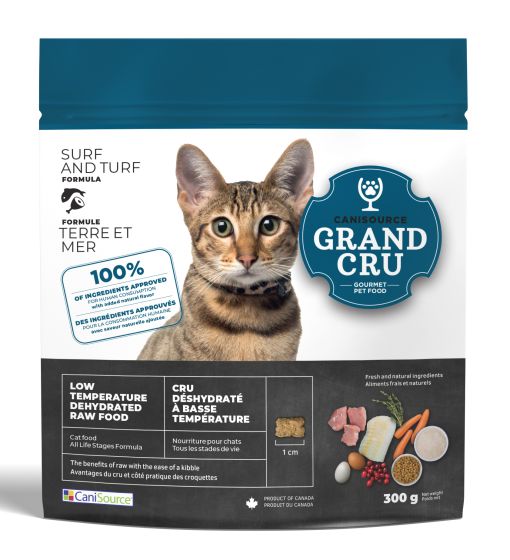 Canisource Grand Cru Dehydrated Raw Surf & Turf Formula Cat Food, 300g