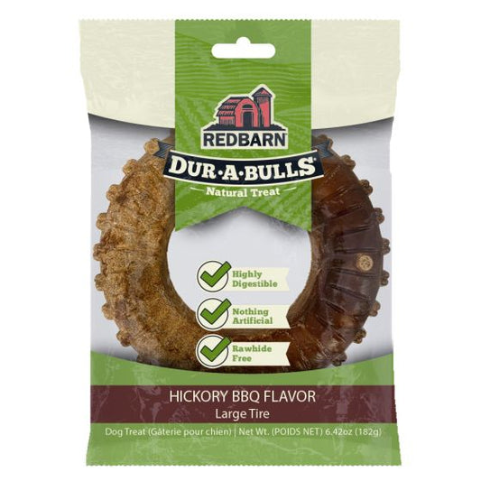 Redbarn Dur-A-Bulls Tire Hickory BBQ Flavor, Large