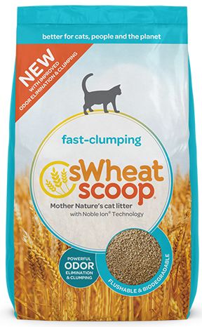 sWheat Scoop Fast Clumping Cat Litter, 36lb