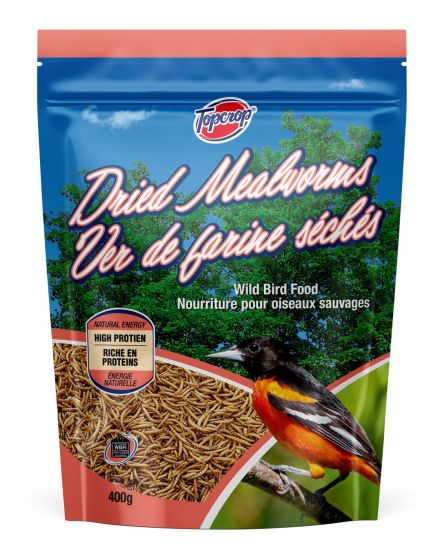 Topcrop Dried Mealworms Wild Bird 400-g Orono Ontario
