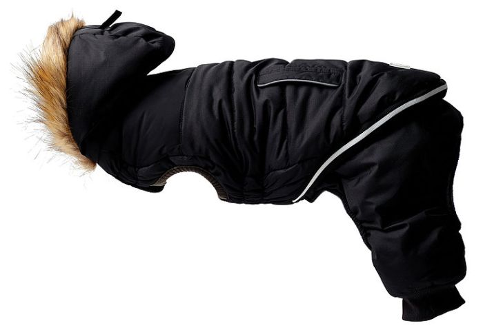 GF Pet Creekside Dog Snowsuit, Black, Medium