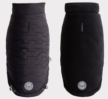 GF Pet Reversible Chalet Dog Jacket Black 2X-Large